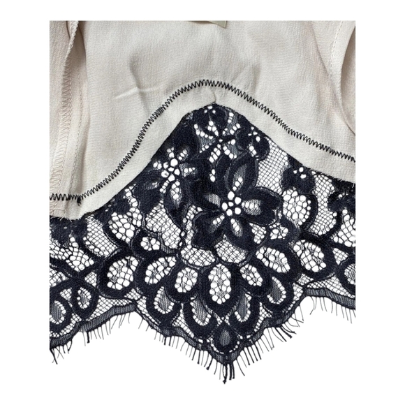 By Anthropologie Sleeveless V-Neck Lace Wrap Midi Dress Blush Pink Sz Small - Picture 8 of 11